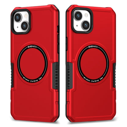 For iPhone 15 Plus MagSafe Shockproof Armor Phone Case(Red) - iPhone 15 Plus Cases by buy2fix | Online Shopping UK | buy2fix