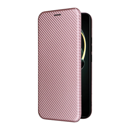 For Xiaomi Redmi K60 Ultra Carbon Fiber Texture Flip Leather Phone Case(Pink) - Redmi K60 Ultra Cases by buy2fix | Online Shopping UK | buy2fix