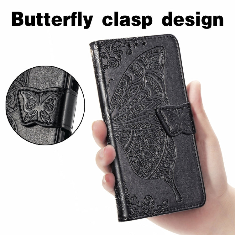 For Ulefone Note 16 Pro Butterfly Love Flower Embossed Leather Phone Case(Black) - Ulefone Cases by buy2fix | Online Shopping UK | buy2fix