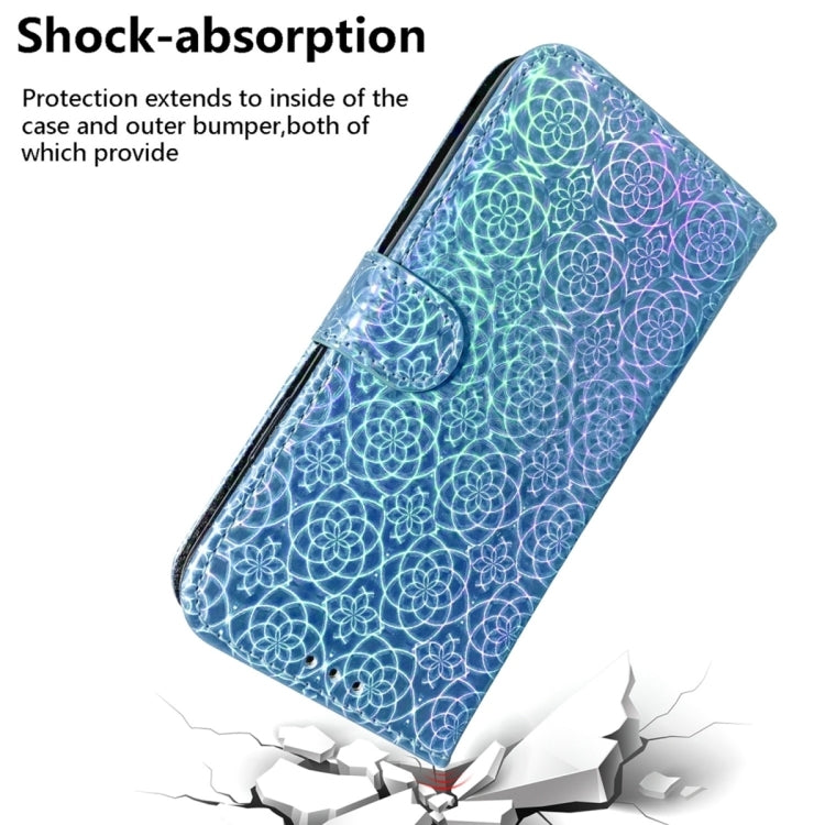 For Samsung Galaxy S24 Ultra 5G Colorful Magnetic Buckle Leather Phone Case(Blue) - Galaxy S24 Ultra 5G Cases by buy2fix | Online Shopping UK | buy2fix