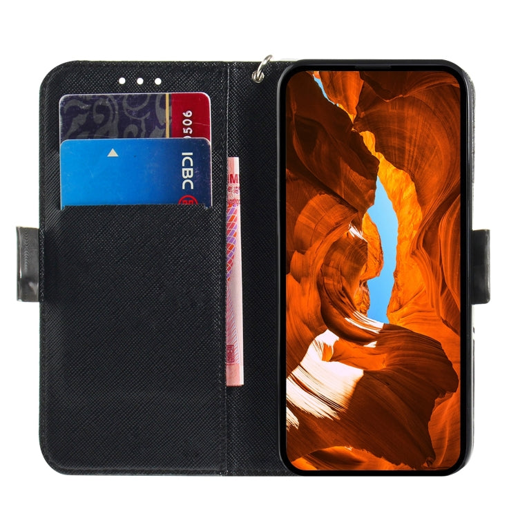 For iPhone 16 Pro Max 3D Colored Horizontal Flip Leather Phone Case(Hug Cat) - iPhone 16 Pro Max Cases by buy2fix | Online Shopping UK | buy2fix