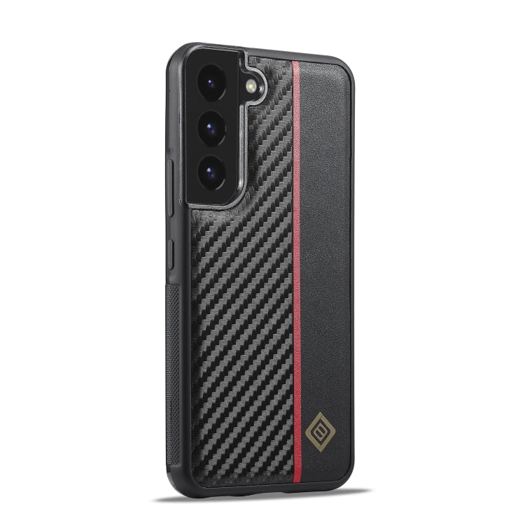 For Samsung Galaxy S22+ LC.IMEEKE 3 in 1 Carbon Fiber Texture Shockproof Phone Case(Black) - Galaxy S22+ 5G Cases by LC.IMEEKE | Online Shopping UK | buy2fix