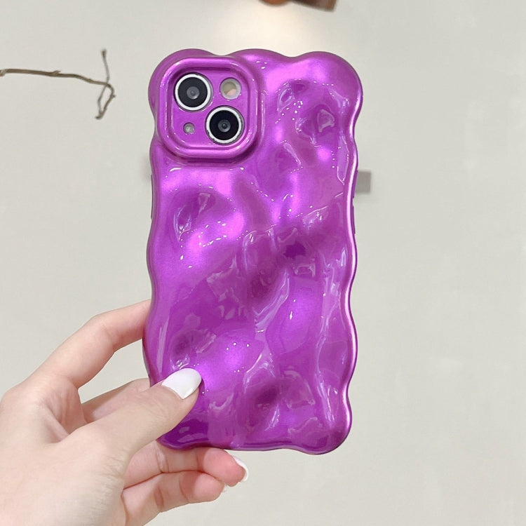 For iPhone 16 Pro Wave Bubbles TPU Phone Case(Purple) - iPhone 16 Pro Cases by buy2fix | Online Shopping UK | buy2fix