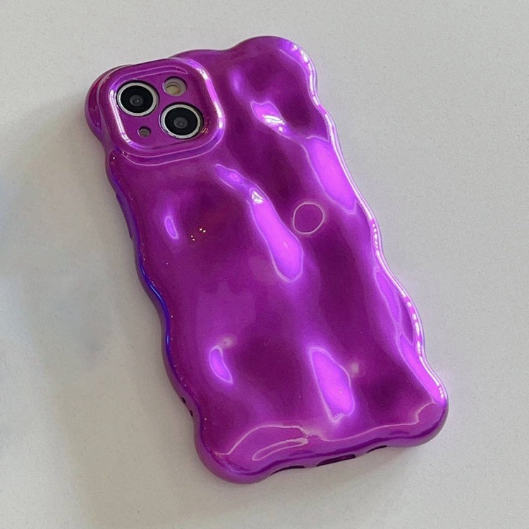 For iPhone 16 Wave Bubbles TPU Phone Case(Purple) - iPhone 16 Cases by buy2fix | Online Shopping UK | buy2fix