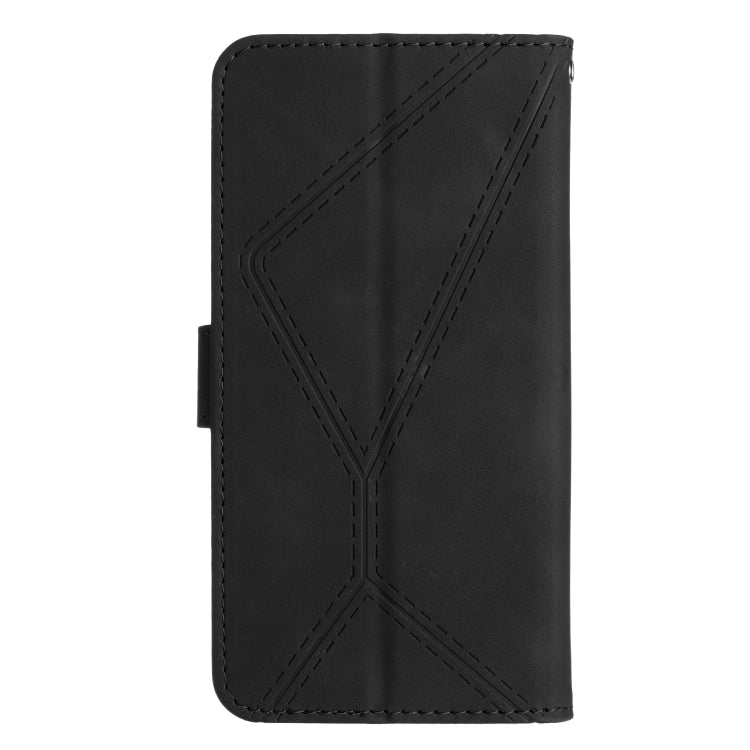 For Samsung Galaxy A35 5G Stitching Embossed Leather Phone Case(Black) - Galaxy Phone Cases by buy2fix | Online Shopping UK | buy2fix