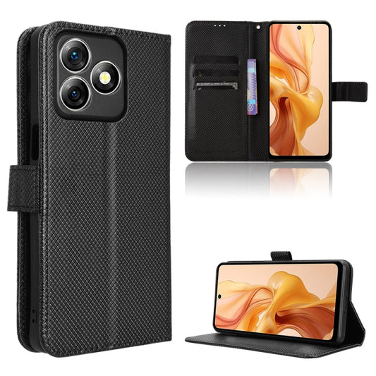 For Ulefone Note 18 Ultra Diamond Texture Leather Phone Case(Black) - Ulefone Cases by buy2fix | Online Shopping UK | buy2fix