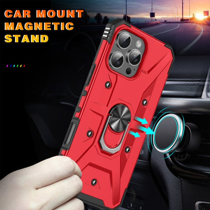 For iPhone 16 Pro Ring Holder Phone Case(Red) - iPhone 16 Pro Cases by buy2fix | Online Shopping UK | buy2fix