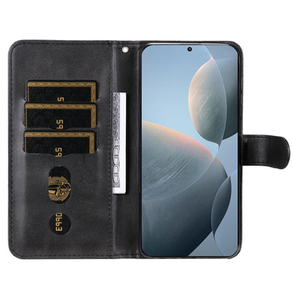 For Xiaomi Redmi K70 / K70 Pro Fashion Calf Texture Zipper Leather Phone Case(Black) - K70 Pro Cases by buy2fix | Online Shopping UK | buy2fix