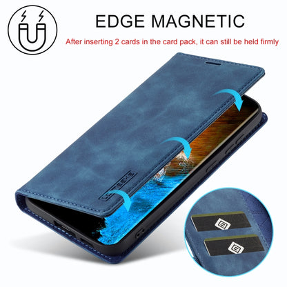 For Samsung Galaxy S24+ 5G LC.IMEEKE Strong Magnetism Microfiber Leather Phone Case(Blue) - Galaxy S24+ 5G Cases by LC.IMEEKE | Online Shopping UK | buy2fix