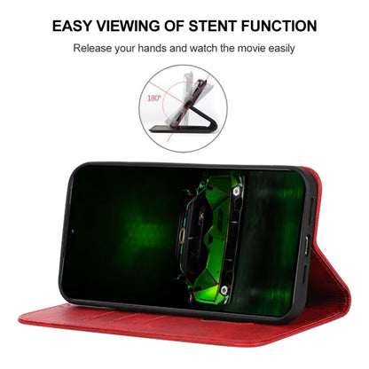 For Redmi K70 Pro Lamborghini Magnetic Closure Leather Phone Case(Red) - Xiaomi Cases by buy2fix | Online Shopping UK | buy2fix