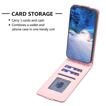 For Xiaomi 13 Diamond Lattice Vertical Flip Leather Phone Case(Pink) - 13 Cases by buy2fix | Online Shopping UK | buy2fix