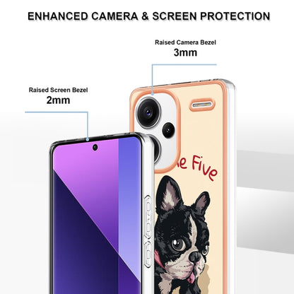 For Xiaomi Redmi Note 13 Pro+ 5G Electroplating Marble Dual-side IMD Phone Case(Lucky Dog) - Note 13 Pro+ Cases by buy2fix | Online Shopping UK | buy2fix