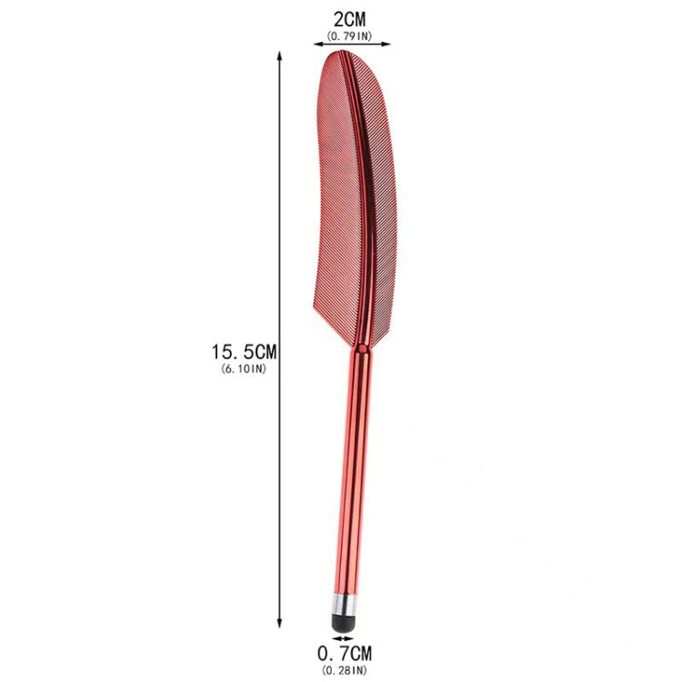 Electroplated Feather Stylus Pen(Silver) - Stylus Pen by buy2fix | Online Shopping UK | buy2fix