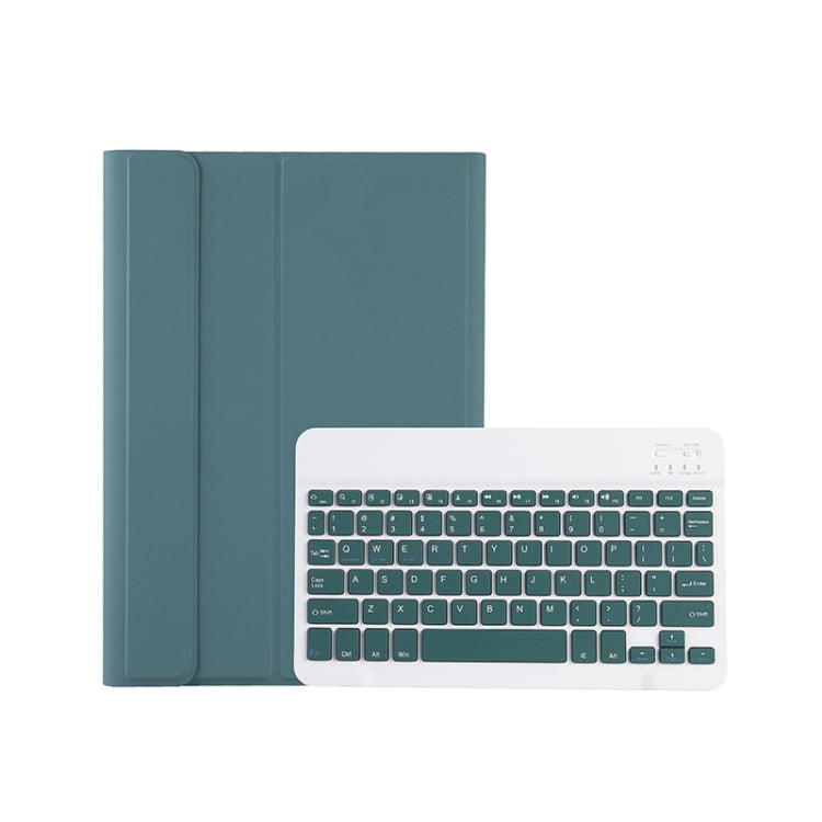 For Samsung Galaxy Tab S9 A710B Candy Color TPU Bluetooth Keyboard Leather Tablet Case with Pen Holder(Dark Green) - Samsung Keyboard by buy2fix | Online Shopping UK | buy2fix