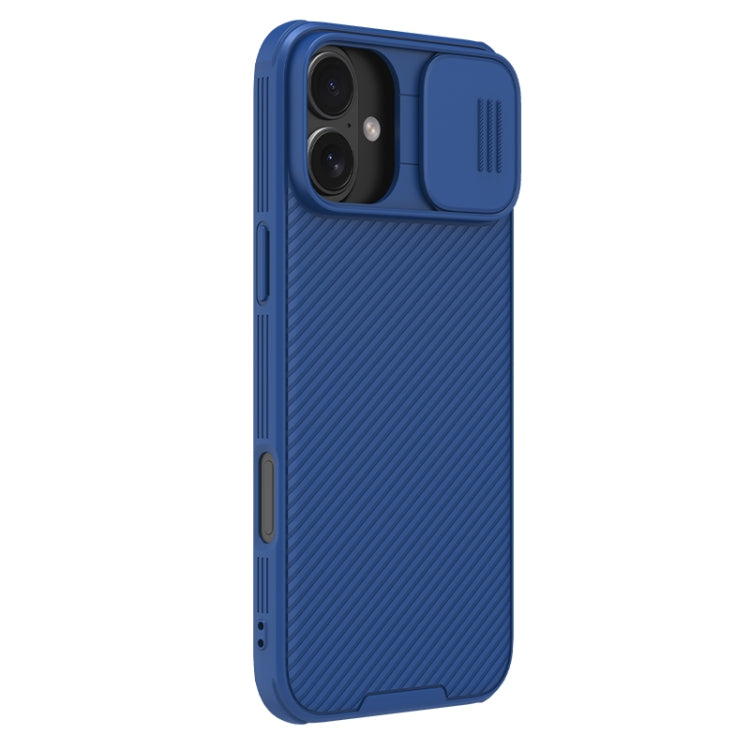 For iPhone 16 NILLKIN CamShield Pro PC Phone Case(Blue) - iPhone 16 Cases by NILLKIN | Online Shopping UK | buy2fix