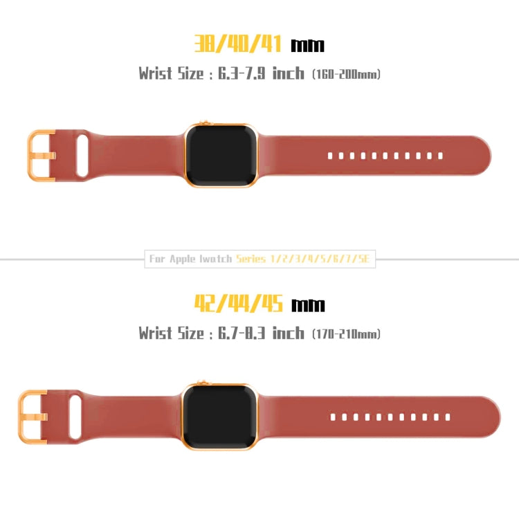 For Apple Watch Series 6 44mm Pin Buckle Silicone Watch Band(Coral) - Watch Bands by buy2fix | Online Shopping UK | buy2fix