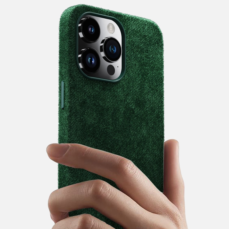 For iPhone 12 Turn Fur Magsafe Magnetic Phone Case(Green) - iPhone 12 / 12 Pro Cases by buy2fix | Online Shopping UK | buy2fix