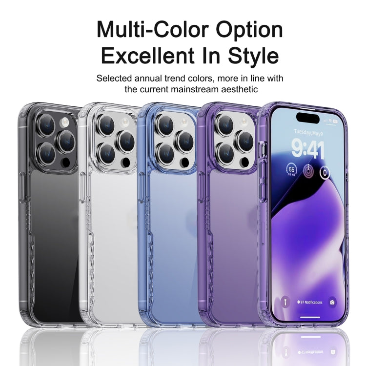 For iPhone 15 Pro Max iPAKY YG Series Transparent PC+TPU Phone Case(Transparent Purple) - iPhone 15 Pro Max Cases by iPAKY | Online Shopping UK | buy2fix