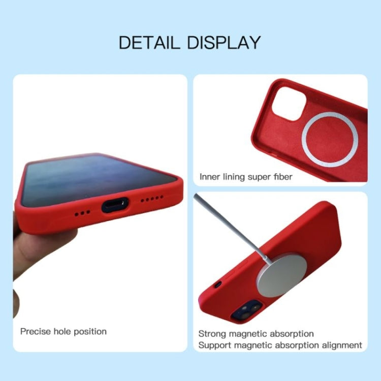 For iPhone 13 Pro MagSafe Liquid Silicone Full Coverage Phone Case(Red) - iPhone 13 Pro Cases by buy2fix | Online Shopping UK | buy2fix