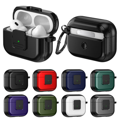 For AirPods Pro TPU + PC Wireless Earphones Case with Magnetic Switch(Blue) - For AirPods Pro by buy2fix | Online Shopping UK | buy2fix