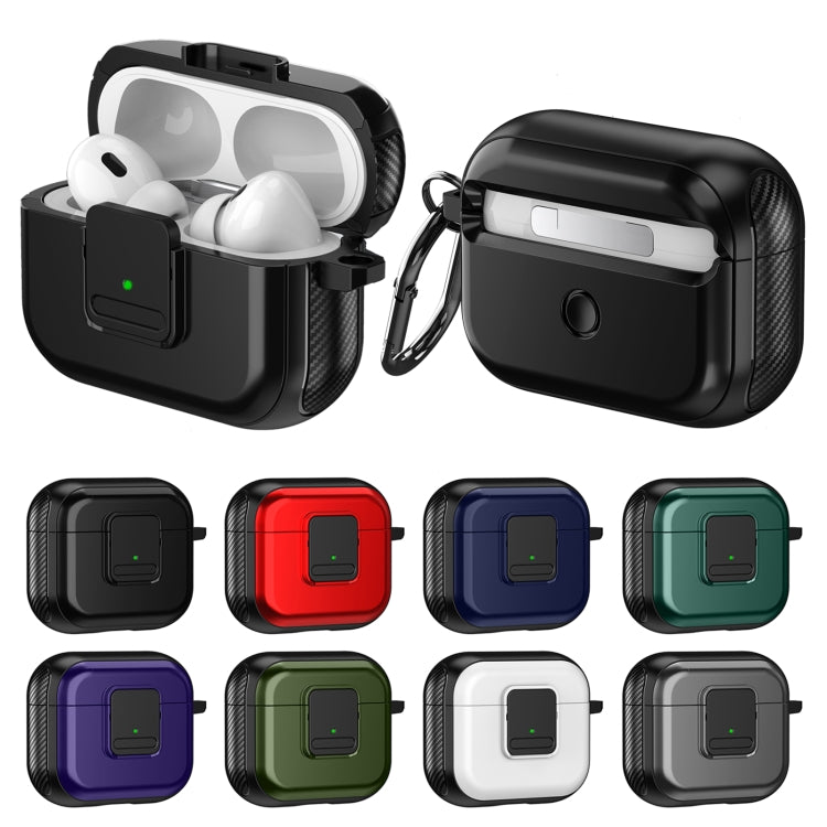 For AirPods 2 / 1 TPU + PC Wireless Earphones Case with Magnetic Switch(Red) - For AirPods 1/2 by buy2fix | Online Shopping UK | buy2fix