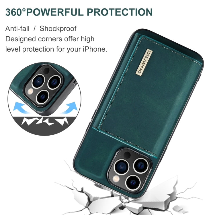 For iPhone 15 Pro Max DG.MING M1 Series 3-Fold Multi Card Wallet Leather Phone Case(Green) - iPhone 15 Pro Max Cases by DG.MING | Online Shopping UK | buy2fix