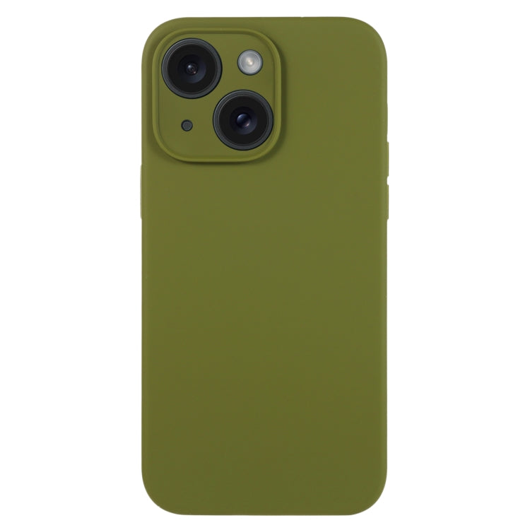 For iPhone 15 Plus Pure Color Liquid Silicone Fine Pore Phone Case(Pine Forest Green) - iPhone 15 Plus Cases by buy2fix | Online Shopping UK | buy2fix