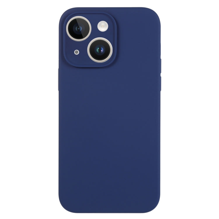 For iPhone 14 Plus Pure Color Liquid Silicone Fine Pore Phone Case(Royal Blue) - iPhone 14 Plus Cases by buy2fix | Online Shopping UK | buy2fix