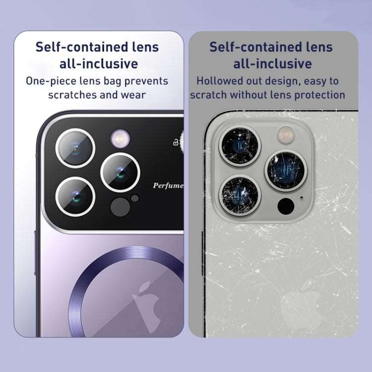 For iPhone 14 Pro Aromatherapy MagSafe Magnetic Phone Case(Starlight Silver) - iPhone 14 Pro Cases by buy2fix | Online Shopping UK | buy2fix