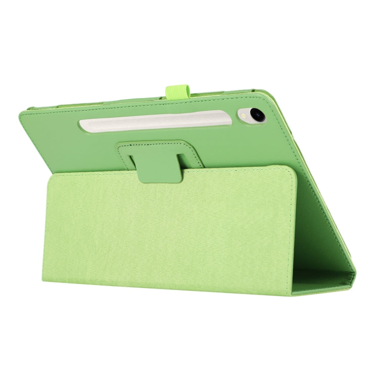 For Samsung Galaxy Tab S9 Ultra Litchi Texture Leather Tablet Case with Holder(Green) - Other Galaxy Tab PC by buy2fix | Online Shopping UK | buy2fix