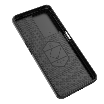 For OnePlus Nord CE 3 Lite 5G Sliding Camshield TPU + PC Shockproof Phone Case with Holder(Grey) - OnePlus Cases by buy2fix | Online Shopping UK | buy2fix