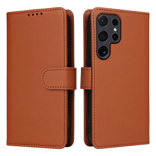 For Samsung Galaxy S24 Ultra 5G BETOPNICE BN-005 2 in 1 Detachable Imitate Genuine Leather Phone Case(Brown) - Galaxy S24 Ultra 5G Cases by BETOPNICE | Online Shopping UK | buy2fix