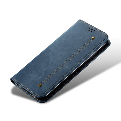 For Xiaomi Redmi K70/K70 Pro Denim Texture Casual Style Horizontal Flip Leather Case(Blue) - K70 Pro Cases by buy2fix | Online Shopping UK | buy2fix