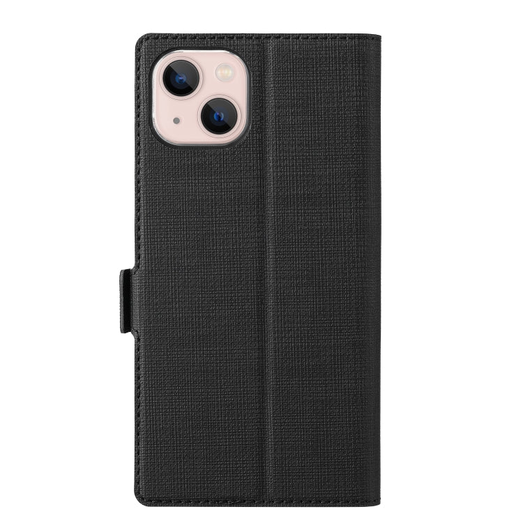 For iPhone 15 Plus ViLi K Series Dual-side Buckle Magsafe Leather Phone Case(Black) - iPhone 15 Plus Cases by ViLi | Online Shopping UK | buy2fix
