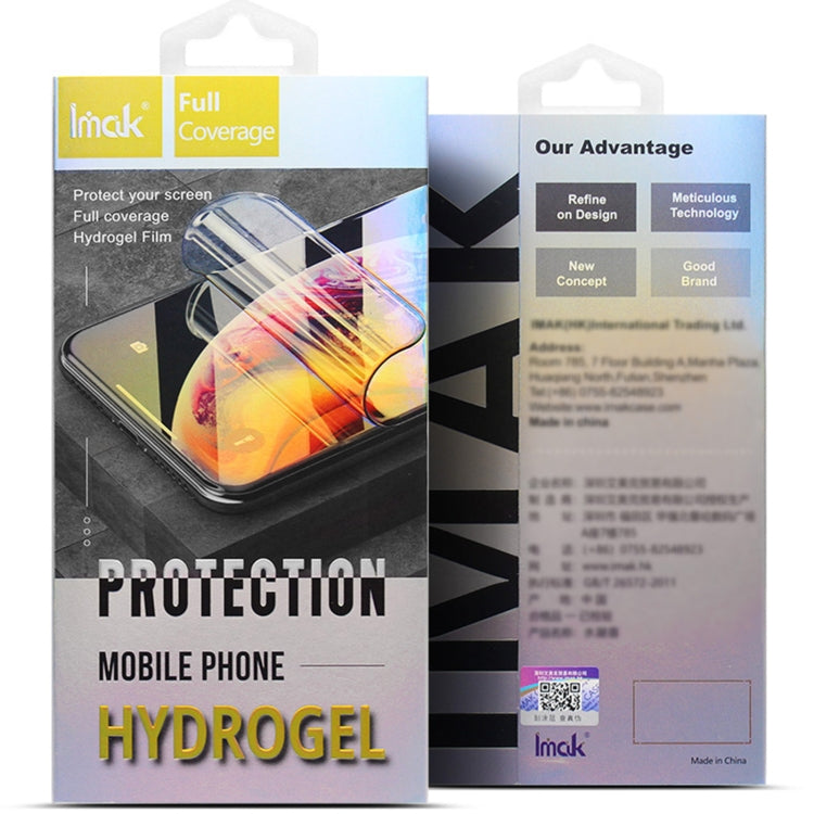 For iPhone 15 Pro 2pcs/Set imak Curved Full Screen Hydrogel Film Protector - iPhone 15 Pro Tempered Glass by imak | Online Shopping UK | buy2fix