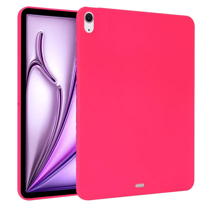 For iPad Air 13 2024 Oil Spray Skin-friendly TPU Tablet Case(Rose Red) - iPad Air 13 2024 Cases by buy2fix | Online Shopping UK | buy2fix