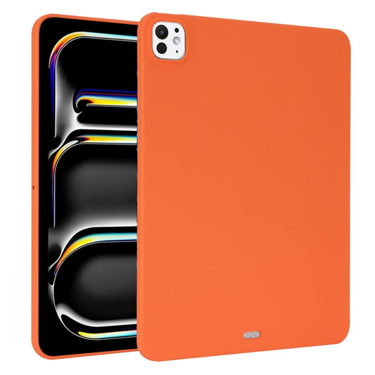 For iPad Pro 11 2024 Oil Spray Skin-friendly TPU Tablet Case(Orange) - iPad Pro 11 2024 Cases by buy2fix | Online Shopping UK | buy2fix