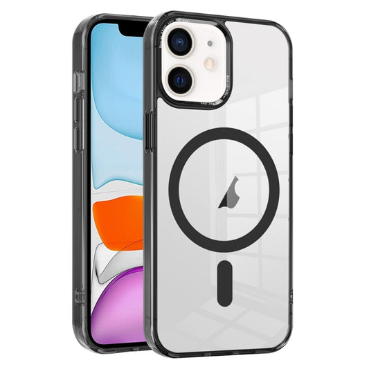 For iPhone 11 Ice Color Magnetic Series PC + Acrylic Magsafe Phone Case(Black) - iPhone 11 Cases by buy2fix | Online Shopping UK | buy2fix