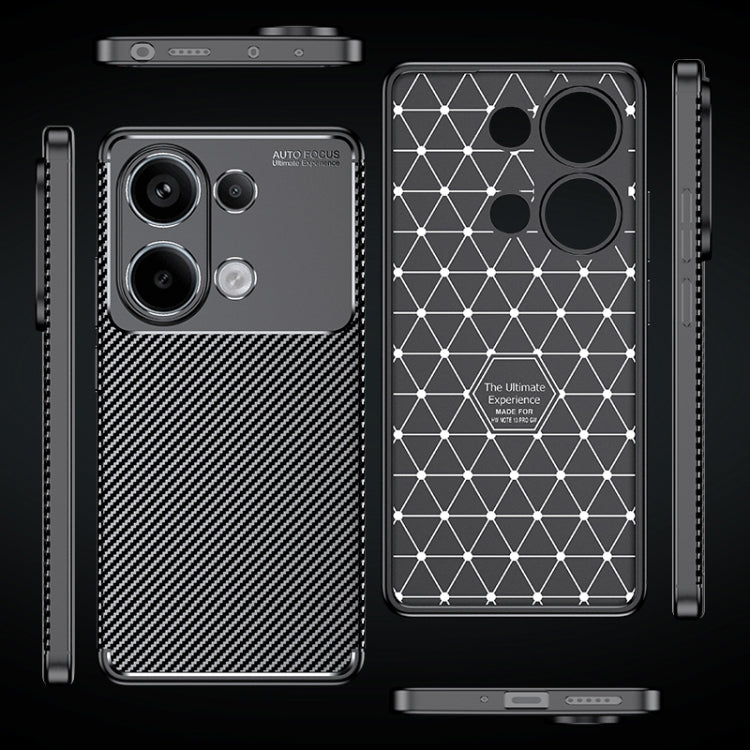 For Xiaomi Redmi Note 13 Pro 4G Carbon Fiber Texture Shockproof TPU Phone Case(Black) - Note 13 Pro Cases by buy2fix | Online Shopping UK | buy2fix