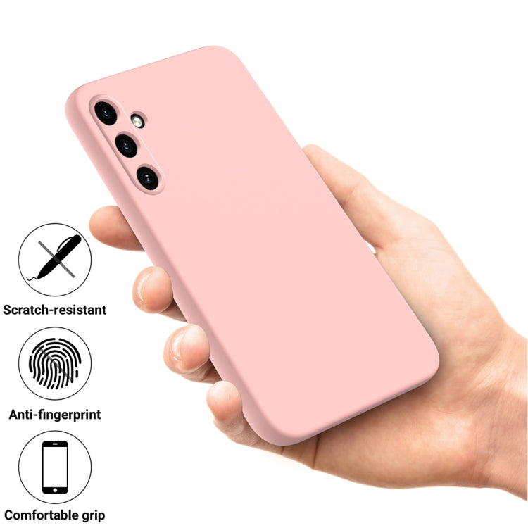 For Samsung Galaxy A15 4G / A15 5G Pure Color Liquid Silicone Shockproof Full Coverage Phone Case(Pink) - Galaxy Phone Cases by buy2fix | Online Shopping UK | buy2fix