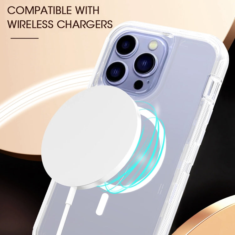 For iPhone 15 Pro Shockproof MagSafe Magnetic Phone Case(Transparent) - iPhone 15 Pro Cases by buy2fix | Online Shopping UK | buy2fix