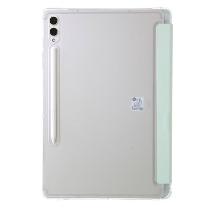 For Samsung Galaxy Tab S9 FE Clear Acrylic Deformation Leather Tablet Case(Green) - Galaxy Tab S9 FE by buy2fix | Online Shopping UK | buy2fix