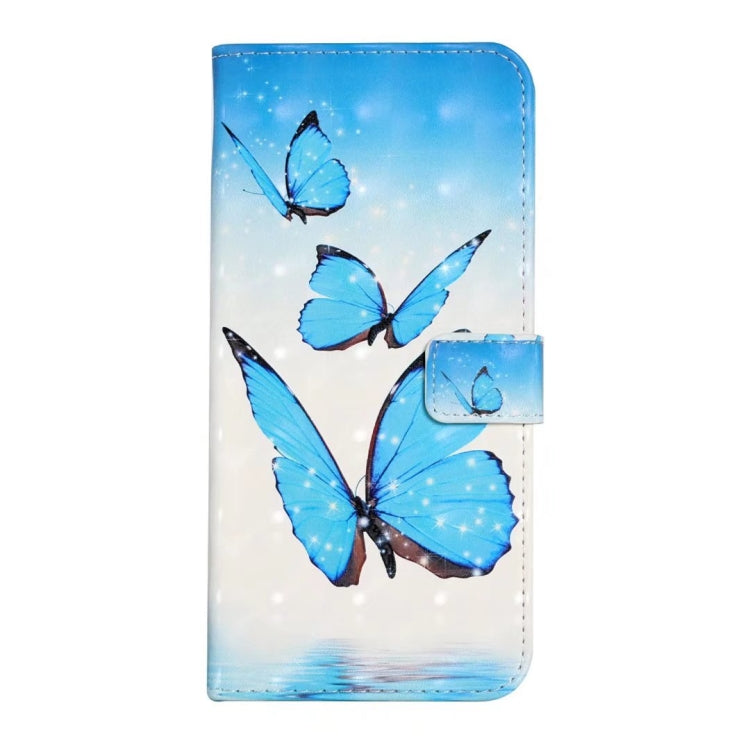 For iPhone 16 Pro Max Oil Embossed 3D Drawing Leather Phone Case(3 Butterflies) - iPhone 16 Pro Max Cases by buy2fix | Online Shopping UK | buy2fix