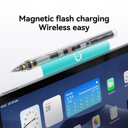 USAMS US-ZB264 Transparent Magnetic Anti-accidental Touch Active Touch Capacitive Pen(Black) - Stylus Pen by USAMS | Online Shopping UK | buy2fix