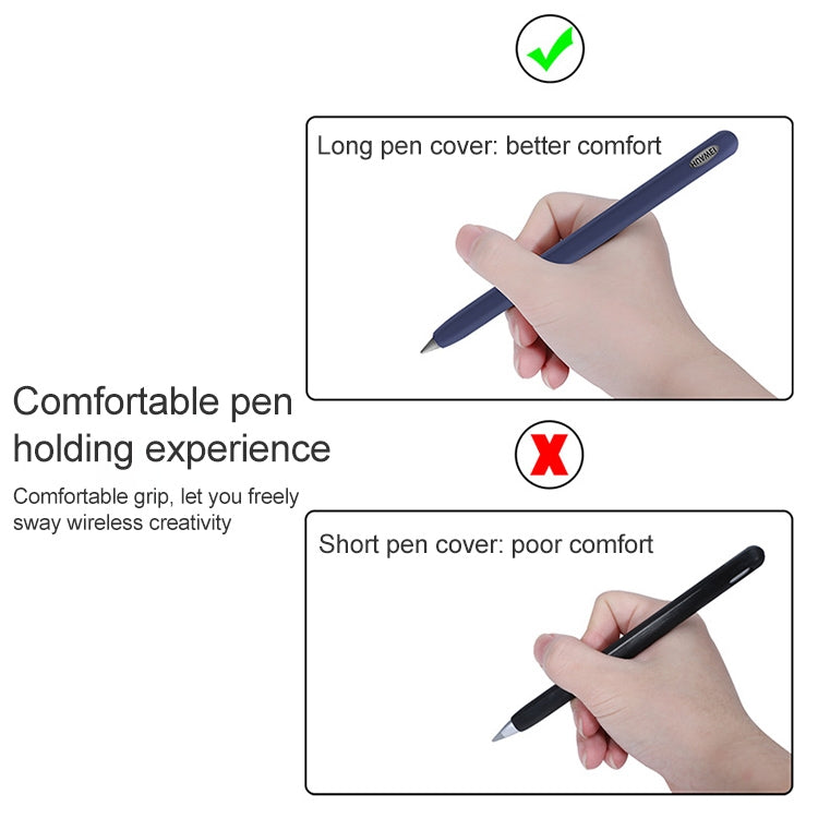 For Huawei M-pencil Stylus Touch Pen Integrated Non-slip Silicone Protective Cover(Gray) - Pencil Accessories by buy2fix | Online Shopping UK | buy2fix