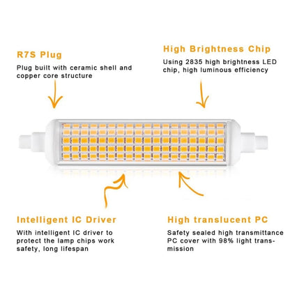 R7S 20W 108 LEDs SMD 2835 118mm Corn Light Bulb, AC 100-265V(Warm White Light) - LED Blubs & Tubes by buy2fix | Online Shopping UK | buy2fix
