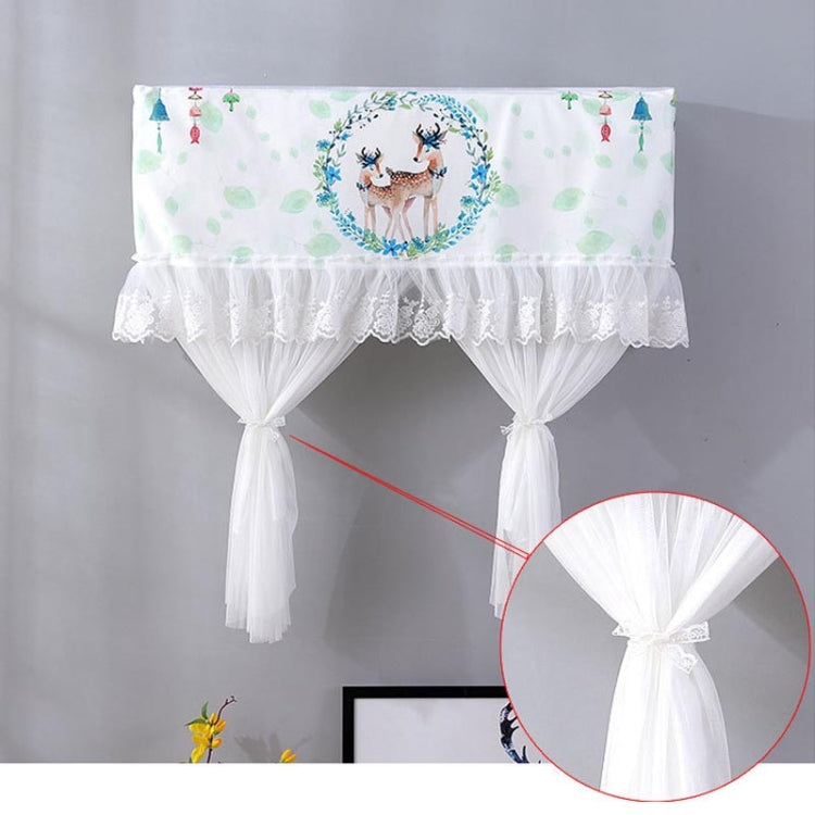 Do Not Take Dust-proof And Anti Direct Blowing Simple Wind Hanging Machine Air Conditioner Moon Cover, Size:Width 92 × Thickness 20 × Height 90cm(Round Leaf) - Dust Covers by buy2fix | Online Shopping UK | buy2fix