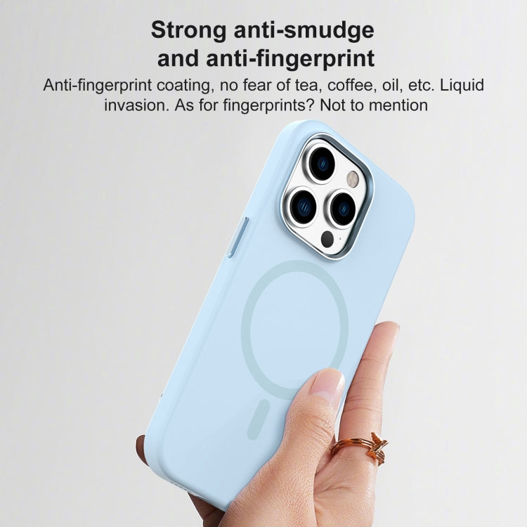 For iPhone 15 Pro Mutural Karen Series Liquid Silicone Magsafe Phone Case(Sky Blue) - iPhone 15 Pro Cases by Mutural | Online Shopping UK | buy2fix