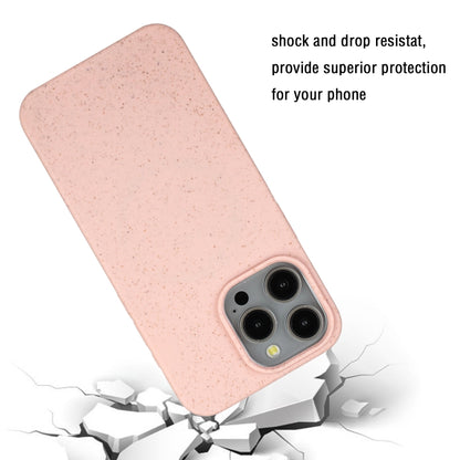 For iPhone 14 Pro Max Wheat MagSafe Magnetic Straw Material + TPU Phone Case(Pink) - iPhone 14 Pro Max Cases by buy2fix | Online Shopping UK | buy2fix