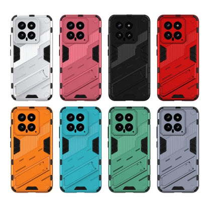 For Xiaomi 14 5G Punk Armor 2 in 1 PC + TPU Phone Case with Holder(Black) - 14 Cases by buy2fix | Online Shopping UK | buy2fix